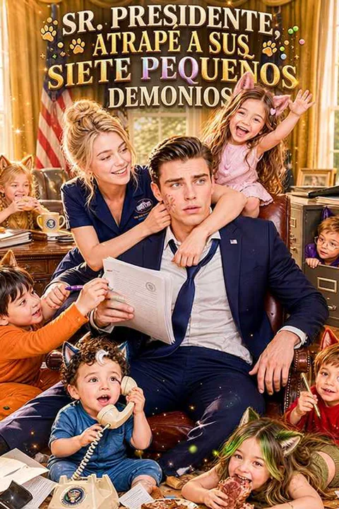 Póster de （Doblado)Sr. Presidente, atrape a sus siete pequeños demonios