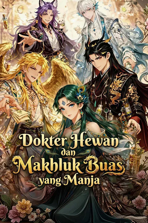 Poster Dokter Hewan dan Makhluk Buas yang Manja