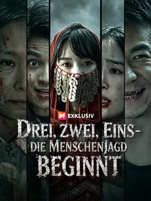 Poster von Drei, zwei, eins – die Menschenjagd beginnt
