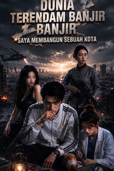Poster Dunia Terendam Banjir, Saya Membangun Sebuah Kota