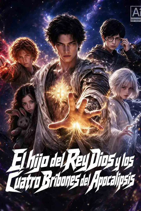 Póster de El hijo del Rey Dios y los Cuatro Bribones del Apocalipsis