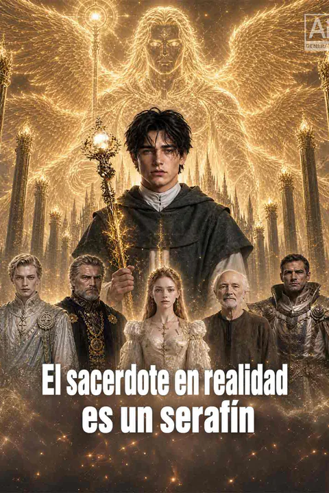 Póster de El sacerdote en realidad es un serafín