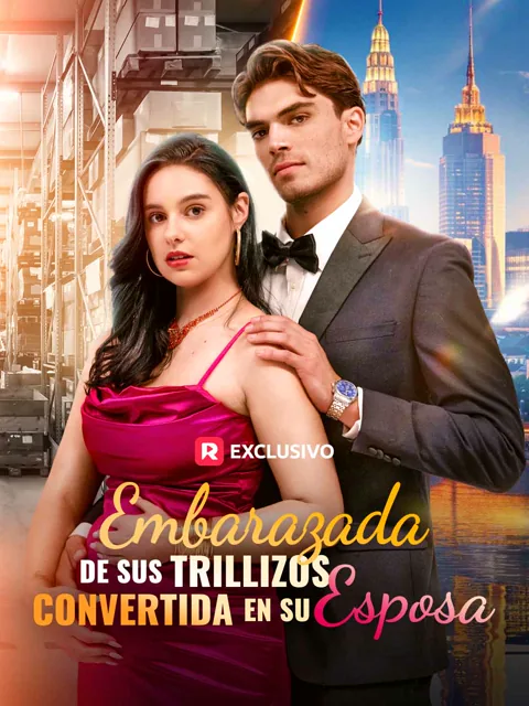 Póster de Embarazada de sus trillizos, convertida en su esposa