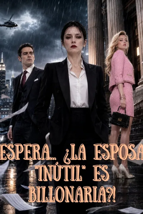 Póster de Espera... ¿la esposa "inútil" es billonaria?!
