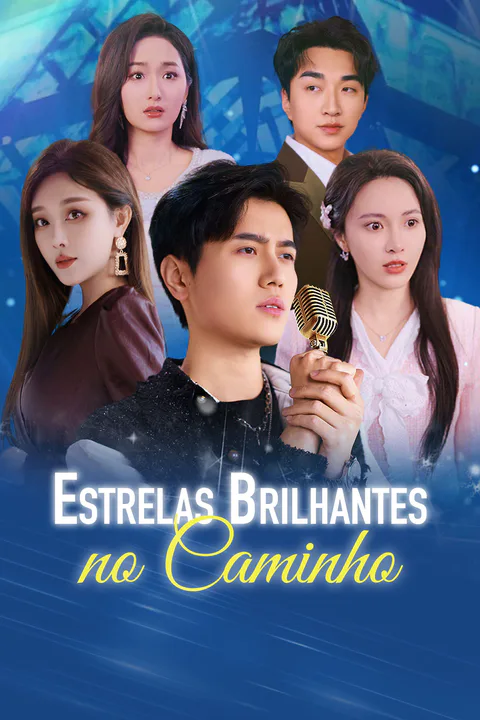 Pôster de Estrelas Brilhantes no Caminho