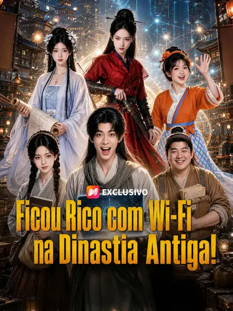 Pôster de Ficou Rico com Wi-Fi na Dinastia Antiga!