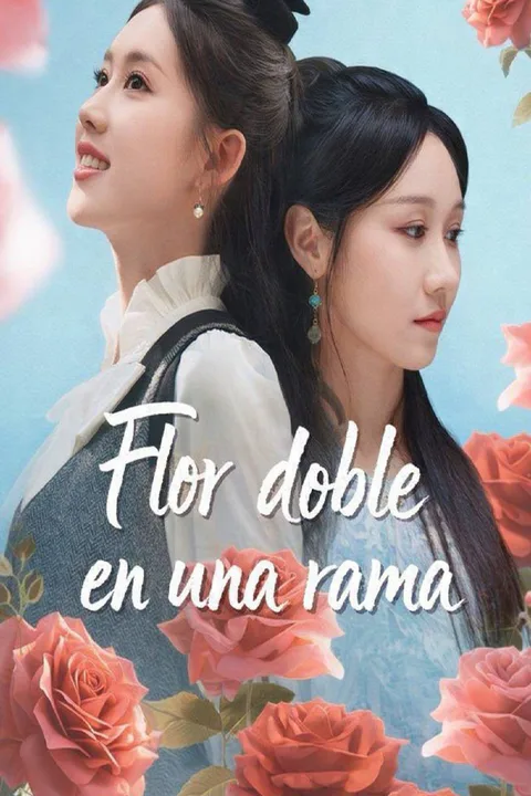 Póster de Flor doble en una rama