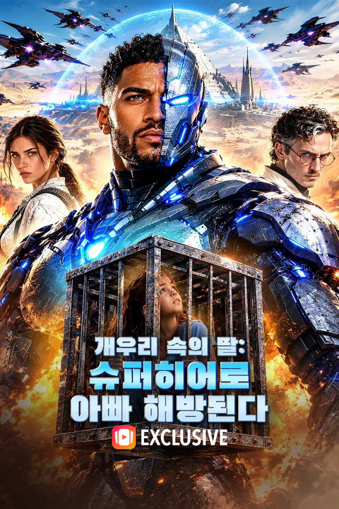 개우리 속의 딸: 슈퍼히어로 아빠 해방된다 포스터