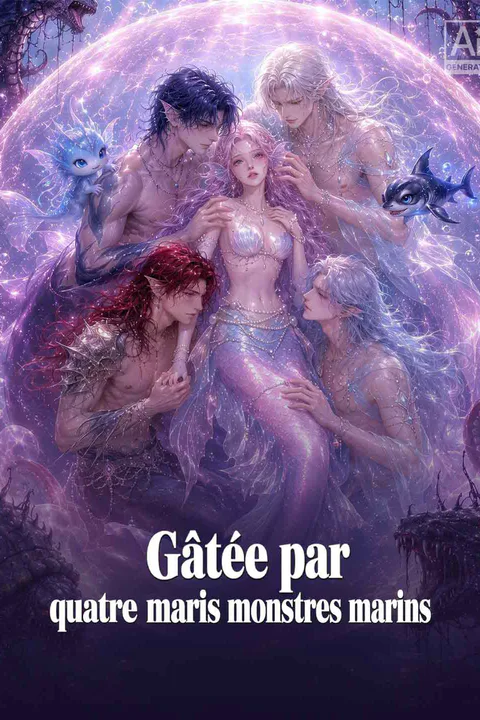Affiche de Gâtée par quatre maris monstres marins