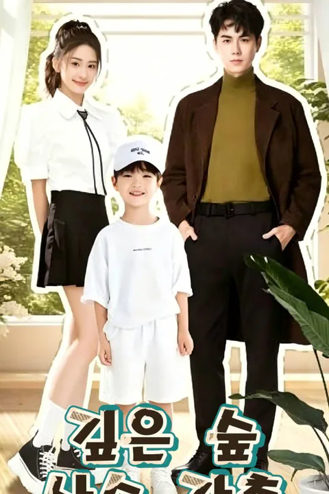 깊은 숲 사슴 감춤 포스터
