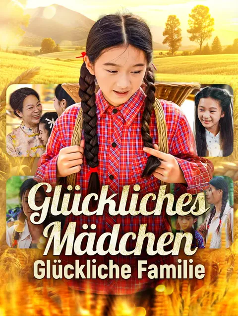 Poster von Glückliches MädchenGlückliche Familie