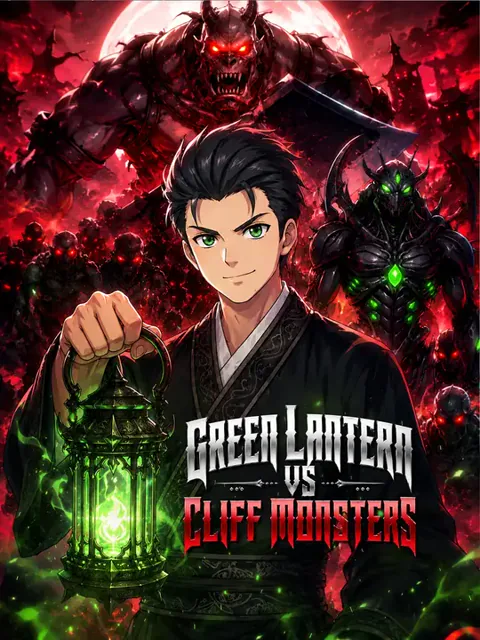 Green Lantern vs Cliff Monsters poster