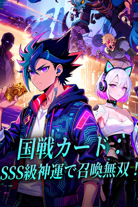 国戦カード：SSS級神運で召喚無双！のポスター