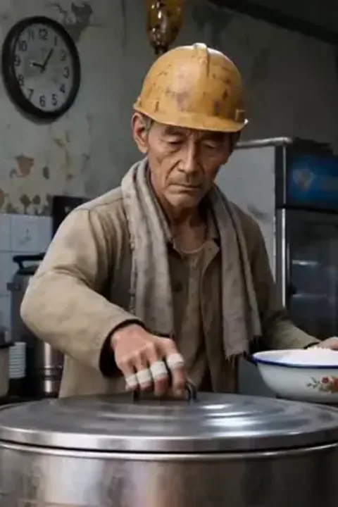 寒波の夜、労働者の尊厳を守るのポスター