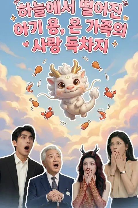 하늘에서 떨어진 아기 용, 온 가족의 사랑 독차지 포스터