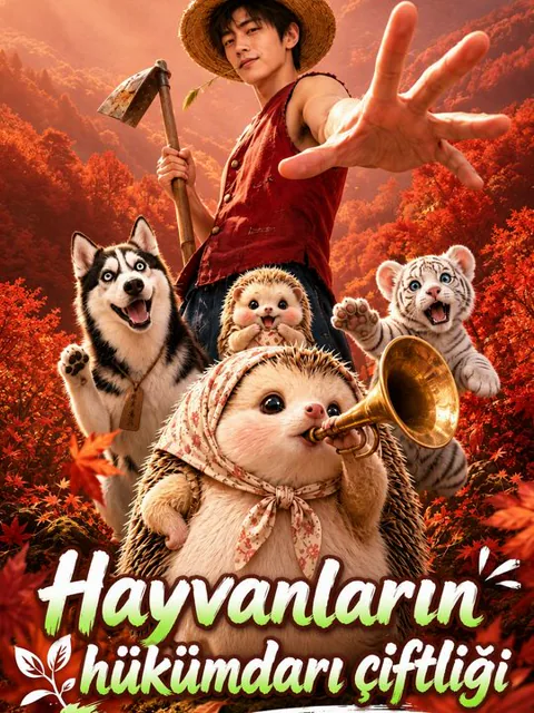 Hayvanların hükümdarı çiftliği afişi