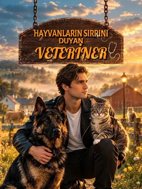 HAYVANLARIN SIRRINI DUYAN VETERİNER afişi