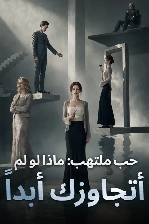 ملصق حب ملتهب: ماذا لو لم أتجاوزك أبداً