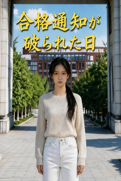 合格通知が破られた日のポスター