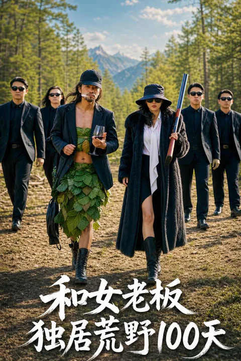 《和女老板独居荒野100天》海报
