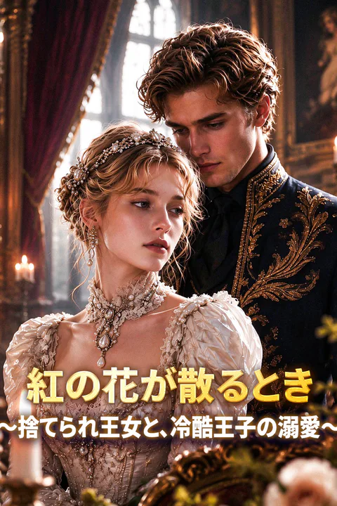 紅の花が散るとき～捨てられ王女と、冷酷王子の溺愛～のポスター