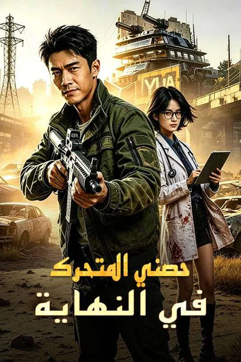 ملصق حصني المتحرك في النهاية