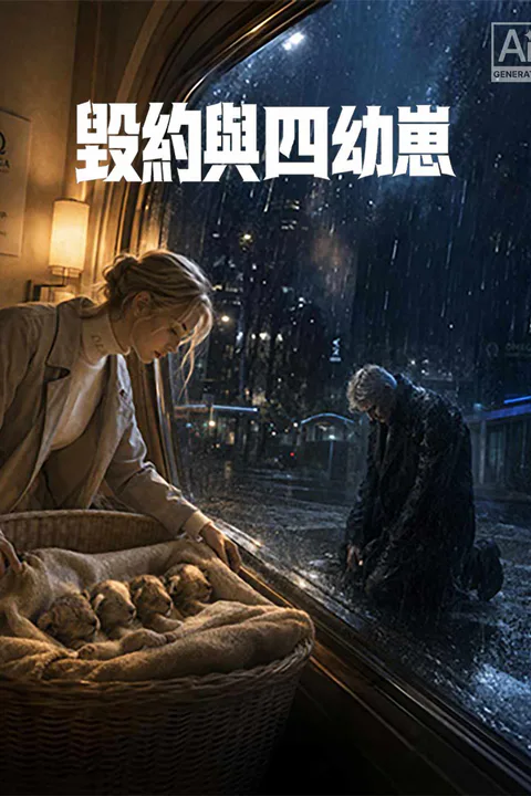 《毀約與四幼崽》海報