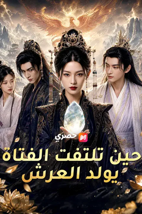 ملصق حين تلتفت الفتاة يولد العرش