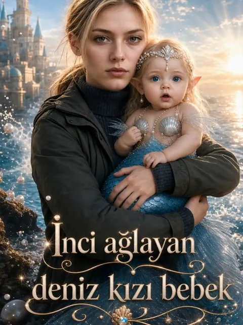 İnci ağlayan deniz kızı bebek afişi