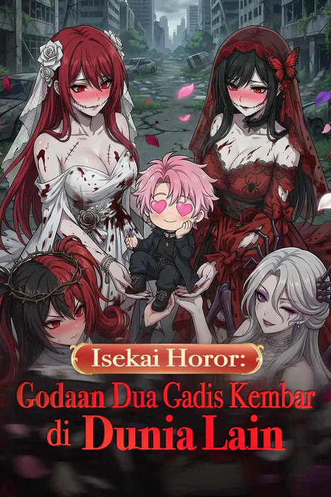 Poster Isekai Horor: Godaan Dua Gadis Kembar di Dunia Lain