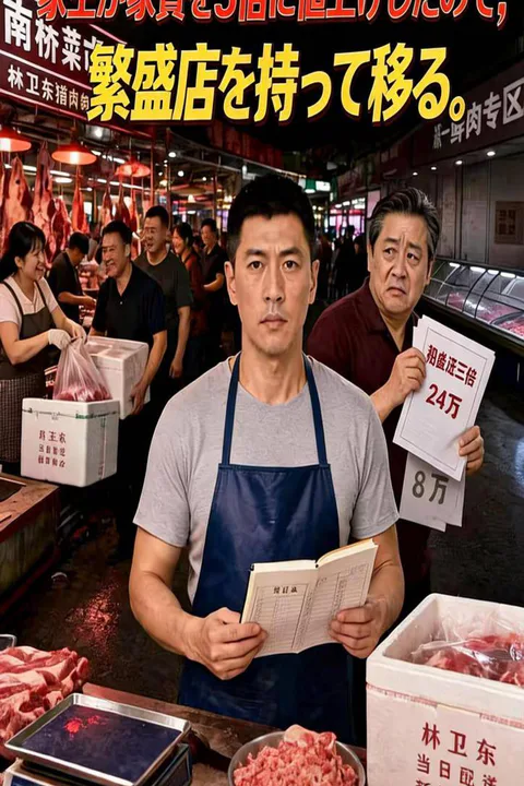 家主が家賃を3倍に値上げしたので、繁盛店を持って移る。のポスター