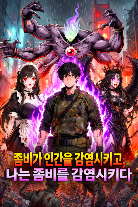 좀비가 인간을 감염시키고, 나는 좀비를 감염시키다 포스터