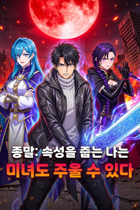 종말: 속성을 줍는 나는 미녀도 주울 수 있다 포스터