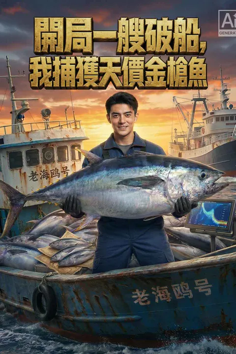 《開局一艘破船，我捕獲天價金槍魚》海報