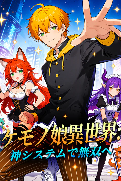 ケモノ娘異世界：神システムで無双へのポスター