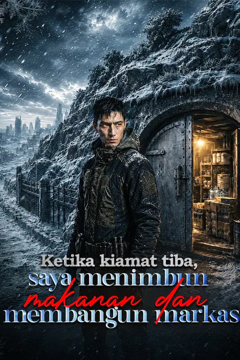 Poster Ketika kiamat tiba, saya menimbun makanan dan membangun markas