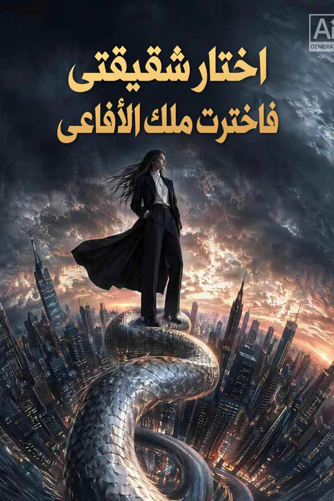ملصق اختار شقيقتي فاخترت ملك الأفاعي
