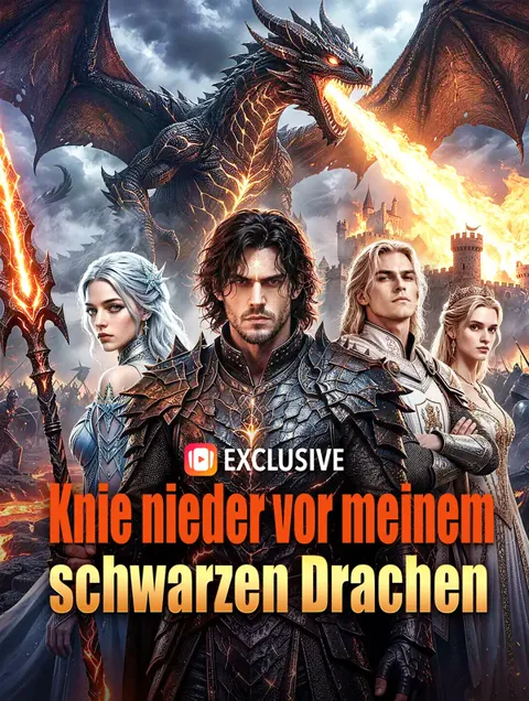 Poster von Knie nieder vor meinem schwarzen Drachen