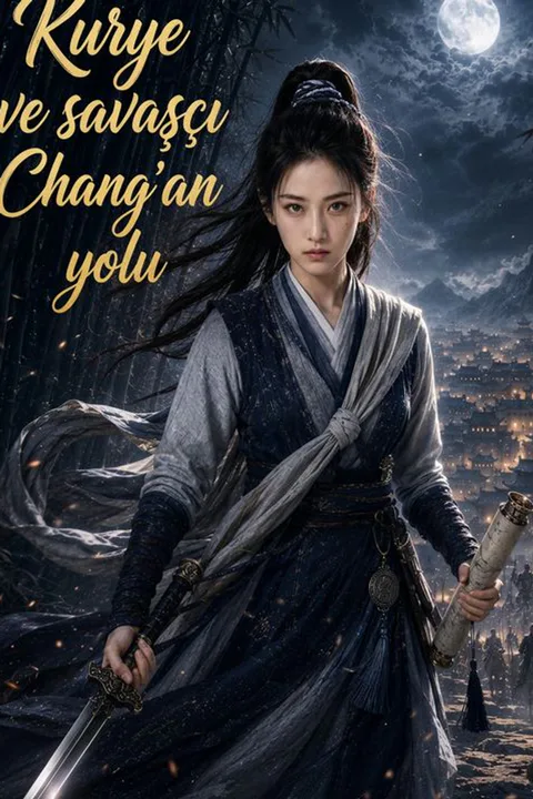 Kurye ve savaşçı Chang'an yolu afişi