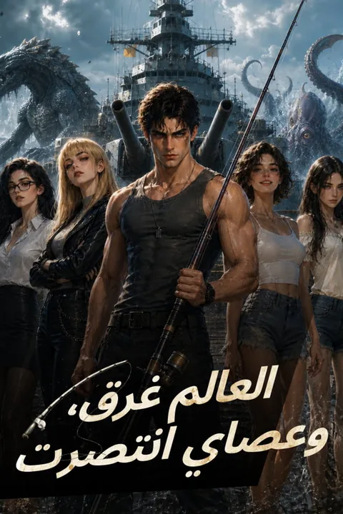 ملصق العالم غرق، وعصاي انتصرت