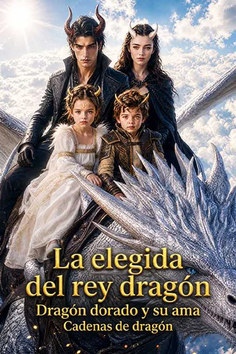 Póster de La elegida del rey dragón Dragón dorado y su ama Cadenas de dragón