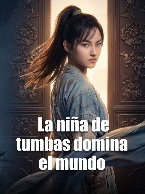 Póster de La niña de tumbas domina el mundo