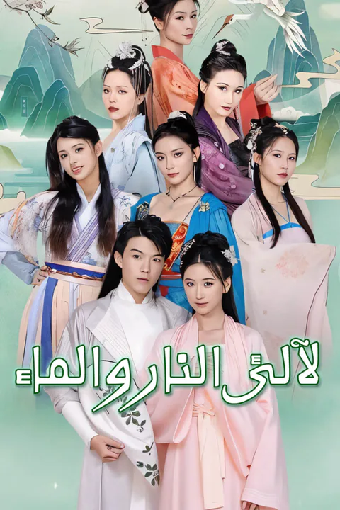 ملصق لآلئ النار والماء
