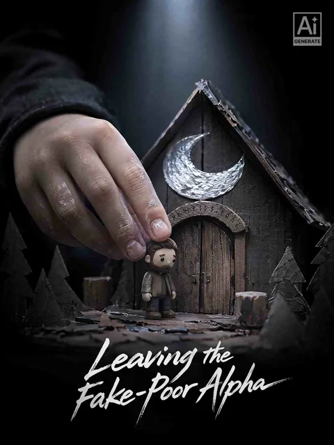 Leaving the Fake-Poor Alpha poster