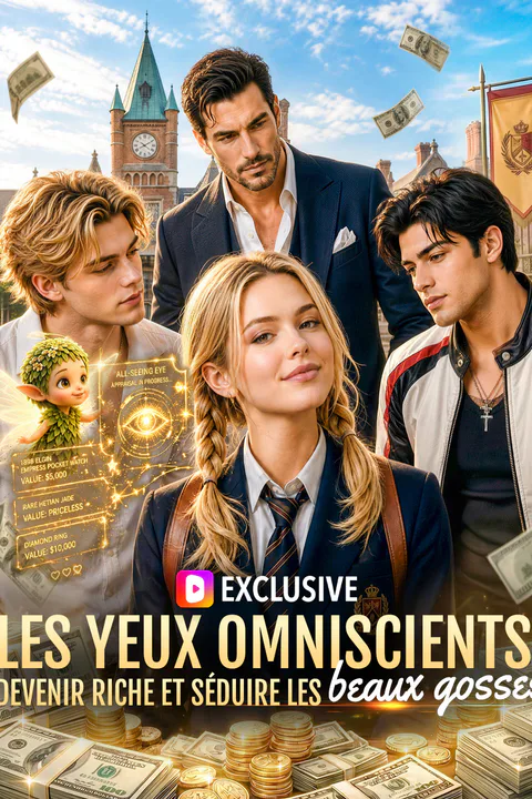 Affiche des yeux omniscients : devenir riche et séduire les beaux gosses