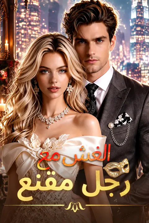 ملصق الغش مع رجل مقنع