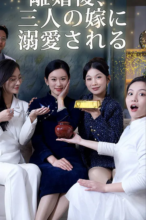 離婚後、三人の嫁に溺愛されるのポスター