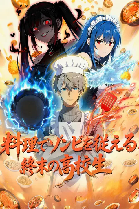 料理でゾンビを従える、 終末の高校生のポスター