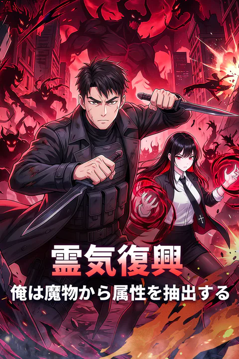 霊気復興、俺は魔物から属性を抽出するのポスター