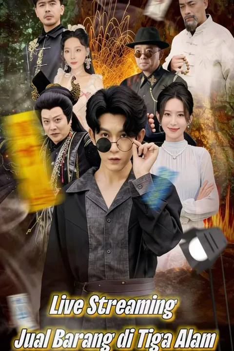 Poster Live Streaming Jual Barang di Tiga Alam